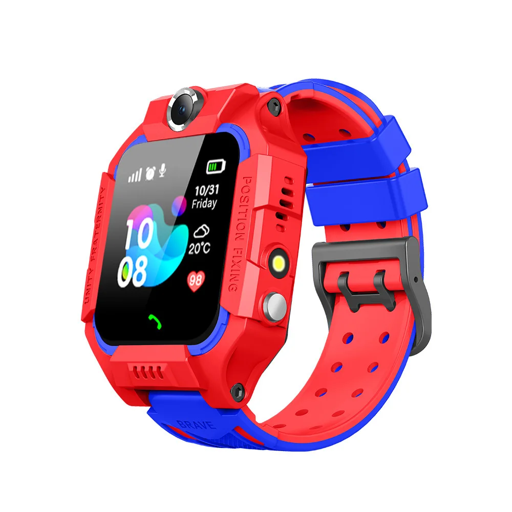 Q19B Children Kids Smart Watch SOS Phone Call Location Tracker Anti-Lost Camera Touch Screen Waterproof Student Wristwatch