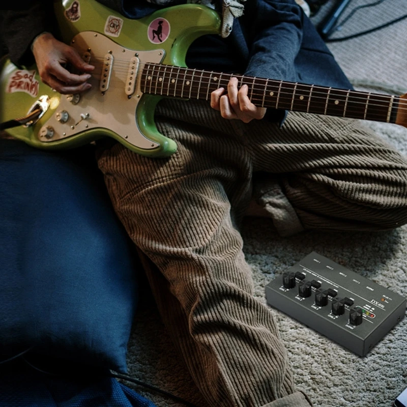 Laag Geluidsniveau 8 Kanaals Lijn Mixer Mini Sound Mixer Professionele Ktv Geluid Mixer Stereo Gitaar Audio Mixer Voeding Type-C 5V 2A