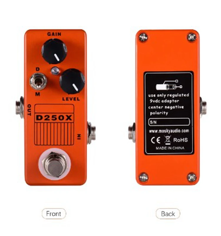 MOSKY D250X D0D250 OVERDRIVE PREAMP مؤثرات الجيتار اثنين من العتاد الزائد تشويه المرحلة الأمامية 250 Preamp Overdrive