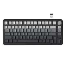 ATTACK SHARK X85 Pro 75% メカニカルキーボード 画面＆ノブ付【シルバー ピンク軸】 特別割引