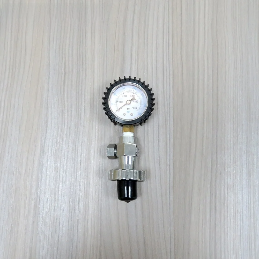 Dual Scale Manometer Scuba Tank Gauge 15*6.5*3.5cm High Performance Gauge 1 4 NPT Taper Thread Accurate Needle Reading
