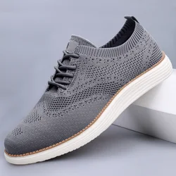 New Comfortable Men and Women Shoes Casual Shoes Breathable Fly Knit Sports Shoes Knitted Mesh Uppers Running and Sports Shoes