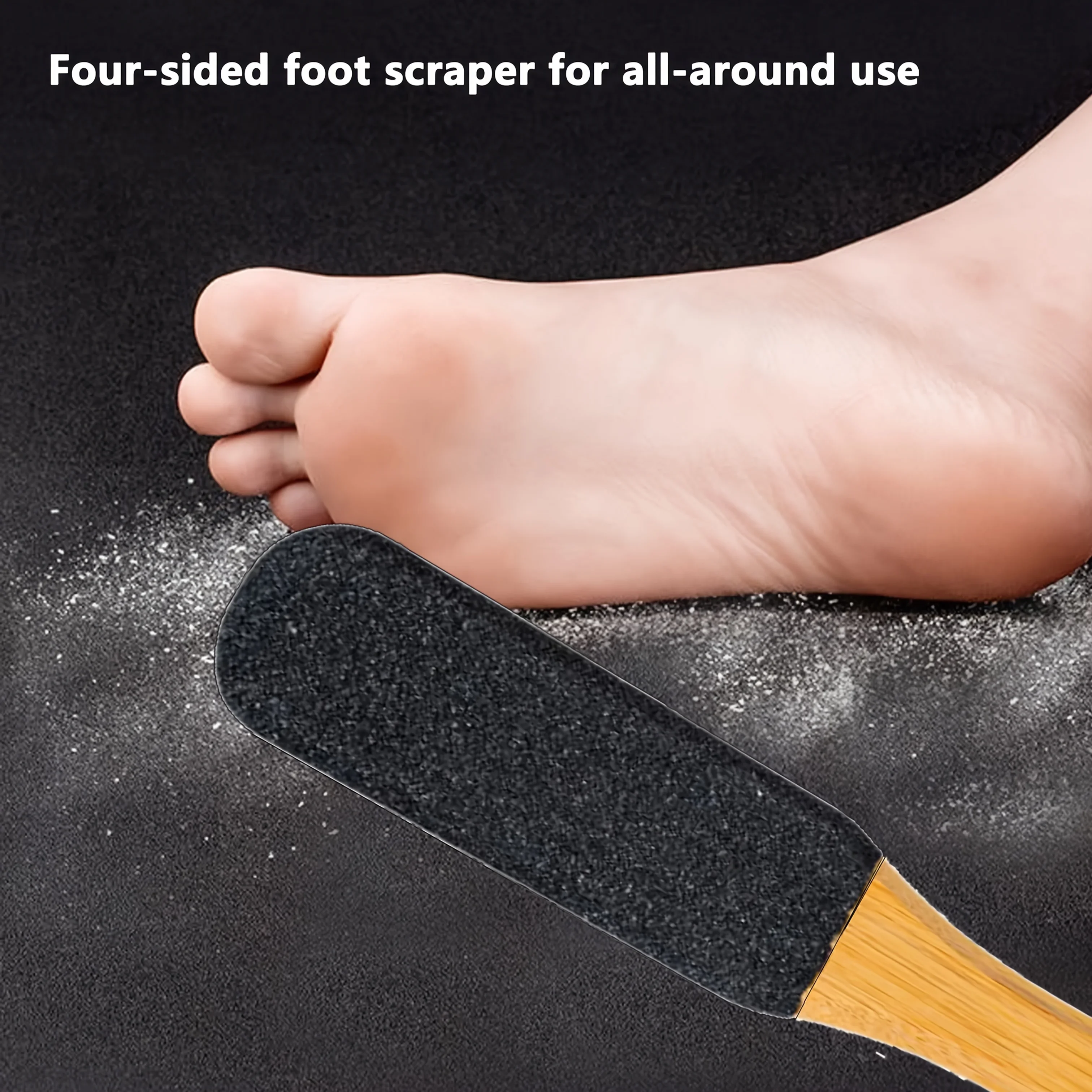 

Wooden Foot File with Hook Corn and Remover on Feet Dead Light Beige Exfoliator Scrub Pedicure Sharpening Tool for Wet Heel File