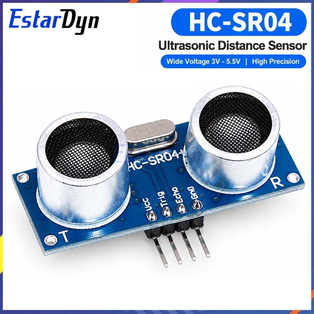 Estardyn HC-SR04 Ultrasonic Distance Sensor Module 3.3V-5.5V Range Finder for Smart Car Robot Obstacle Avoidance DIY