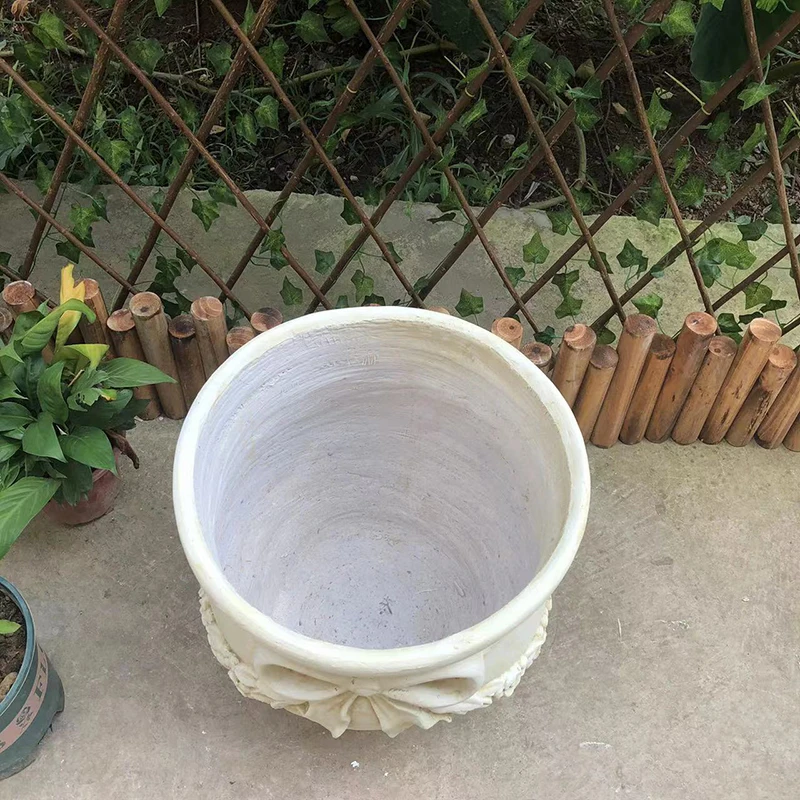 Antique and Retro Jar with Relief European Roman Flowerpot Stone Flowerpot Home Decoration Item Plant Pot Garden Accessories
