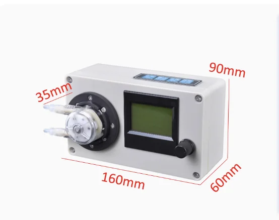 LHZW006 low flow rate peristaltic pump timing and quantitative speed regulation metering pump high-precision titration pump