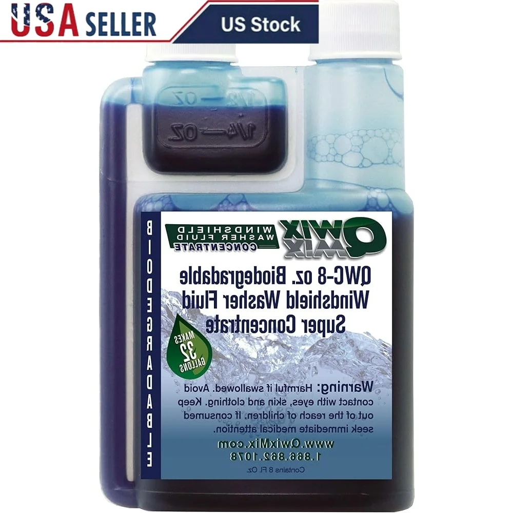 

Eco-Friendly Windshield Washer Fluid Concentrate 32 Gallons Easy Measure Streak-Free Liquid Ideal Vehicles