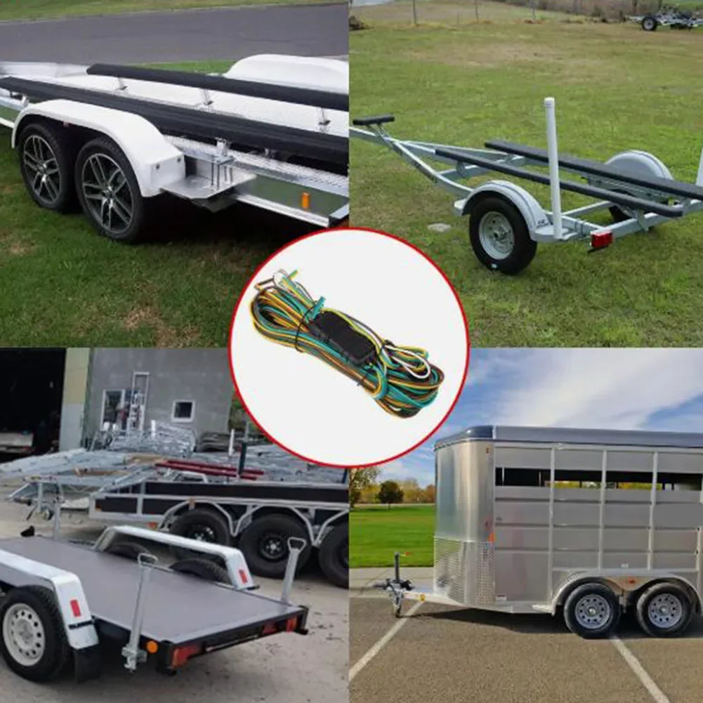Easy Installation Car Taillight Seamless Integration Secure 4-Pin Connection 24 Feet Long Harness For Truck Trailers