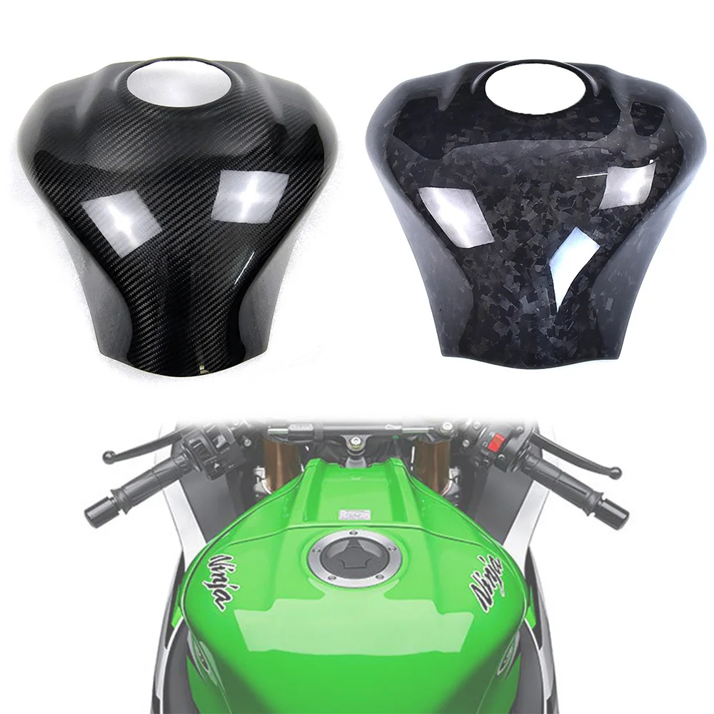 

100% 3K Carbon Fiber Tank Cover For Kawasaki ZX-10R ZX10R 2011+ ZX-10RR 2016+ ZX-10R SE 2019+ Motorcycle Fairing Kit Accessories