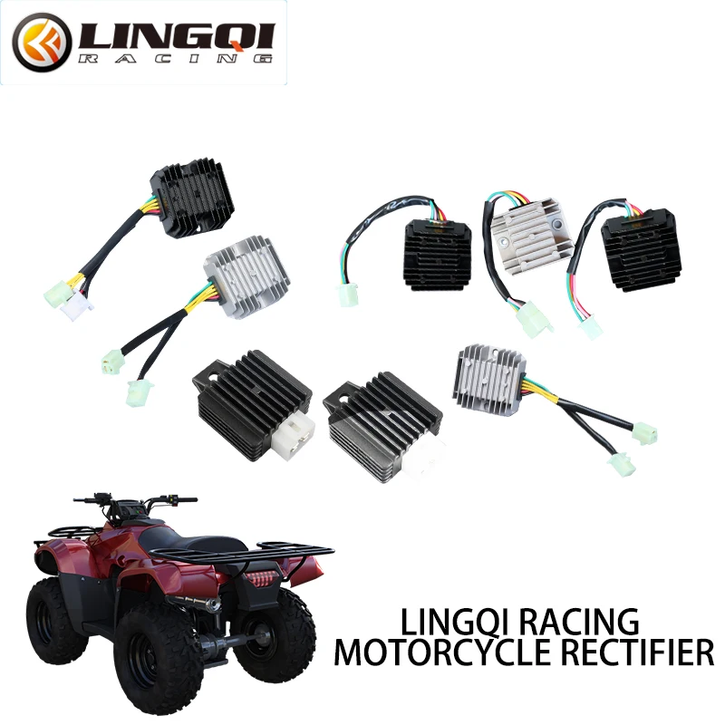 LINGQI RACING Motorcycle 5 Pin 4 5 Wires Voltage Regulator Rectifier Ignition Ignite For Chinese Scooter Moped ATV Off Road