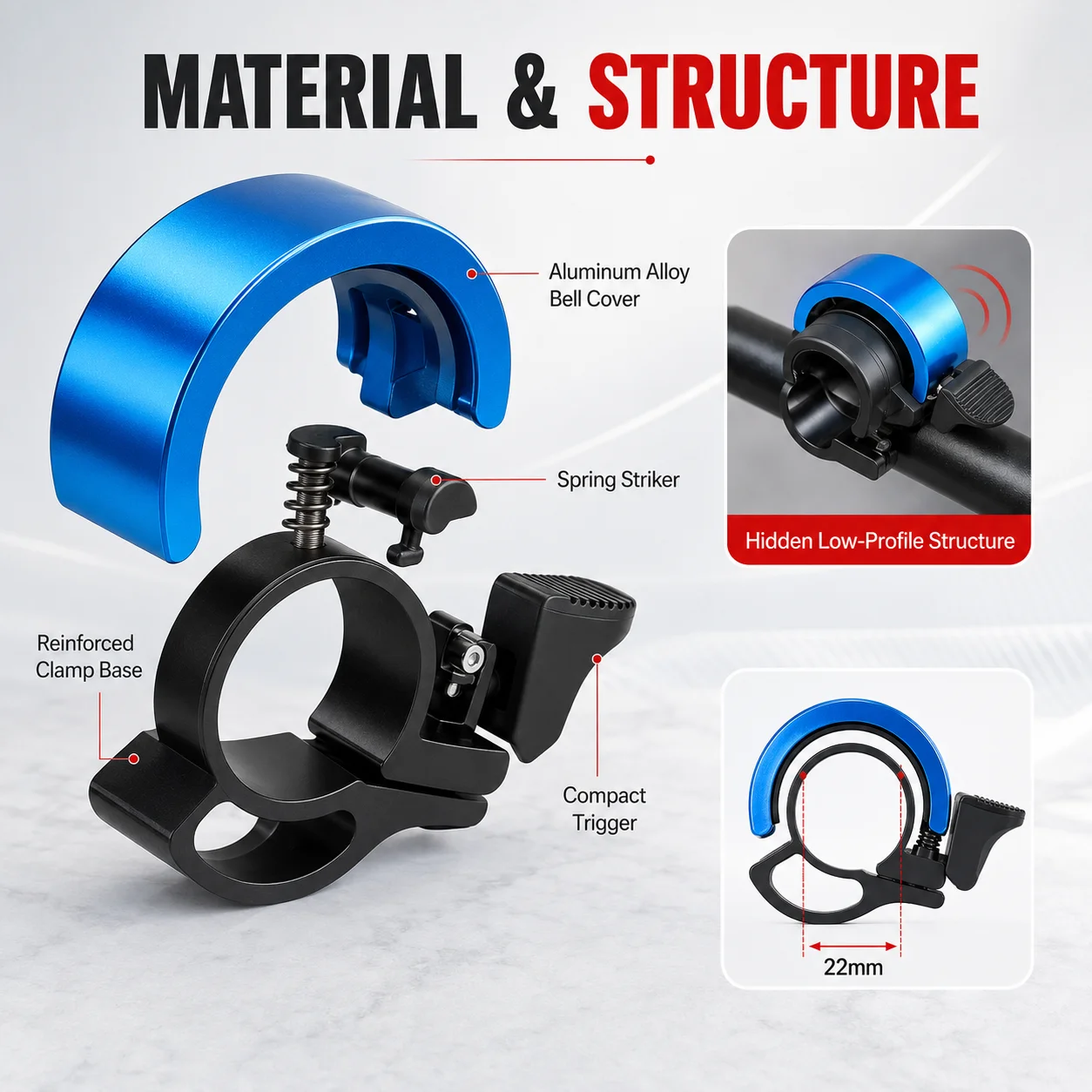 PINMOAP 1PC กระดิ่งจักรยานแบบซ - Bell Handlebar Ring บทวิจารณ์และราคา