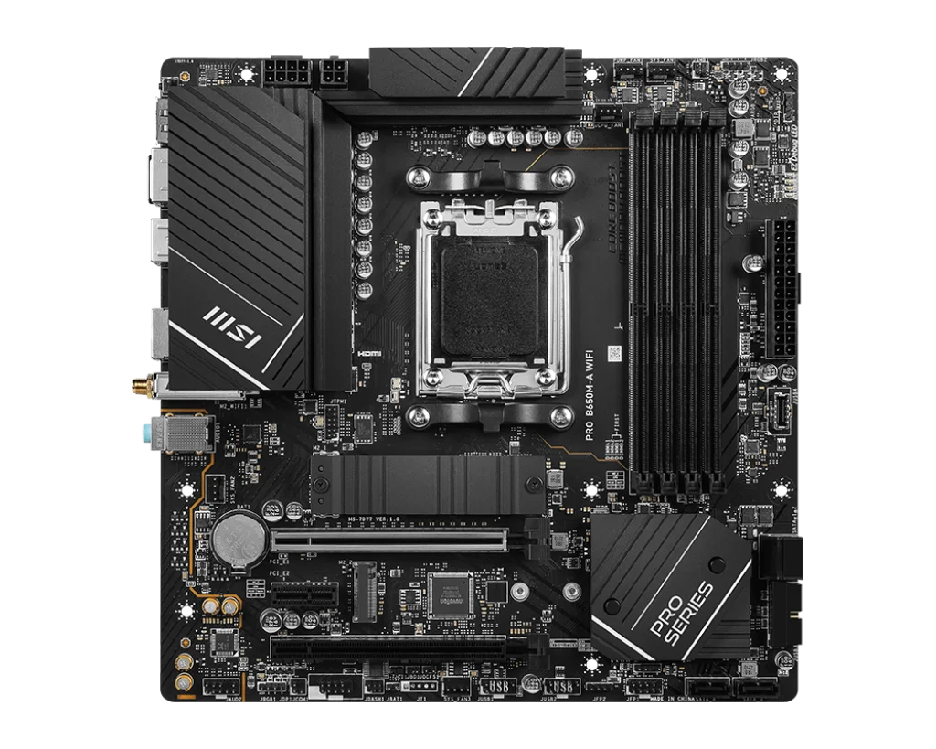 MSI B650 Motherboard PRO B650M-A WIFI Supports Ryzen 7 7700 7800x3d 7800x Ryzen 9 7900x 7900x3d 7950x3d Ryzen 5 7600 7500f 8600G