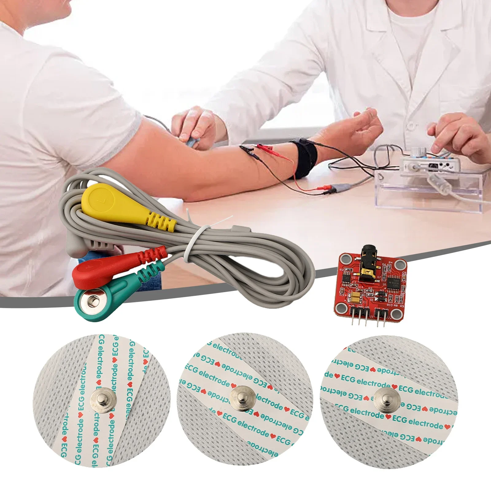 EMG Sensor Module  Muscle Activity Measurement Tool  Compact and Lightweight Design  Suitable for Various Applications