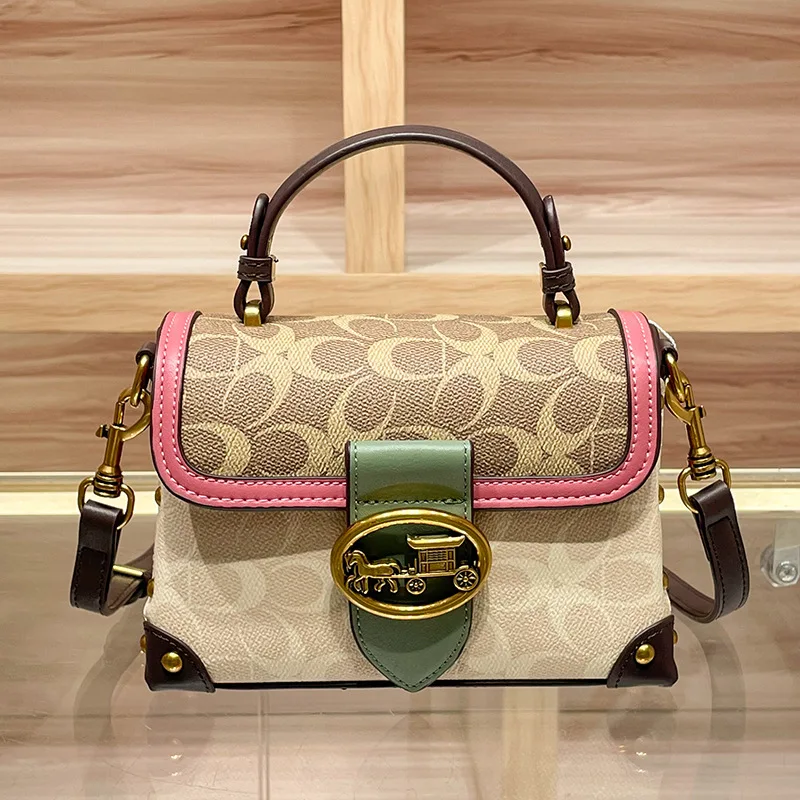 Elegant Parisian Minimalist Diaper Bag For Women Trendy Leather Crossbody Handbag Designer Retro Style Messenger Purse And Tote