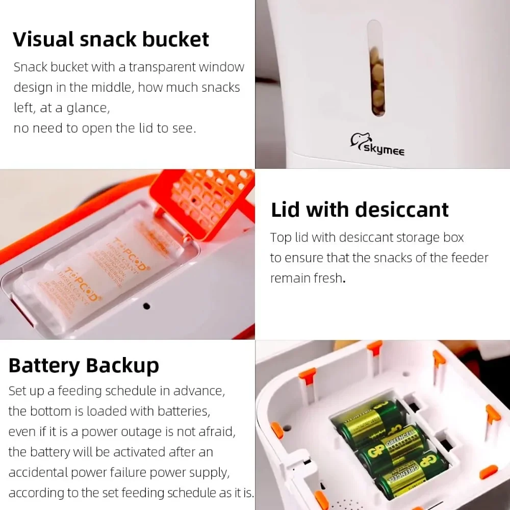 12L 5G WiFi Aautomatic Dog Feeder Large Breed & Automatic Cat Feeders 1080P Full HD Pet Camera Treat Dispenser Food Dispenser