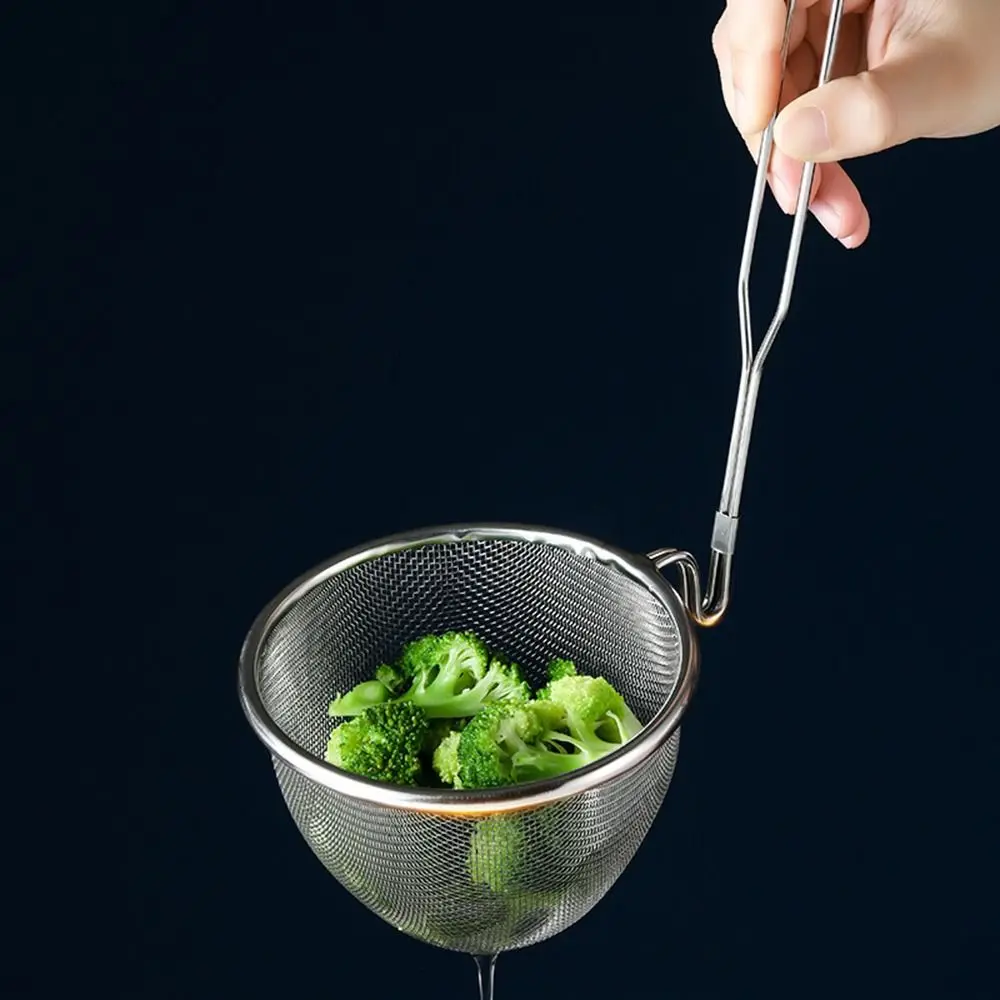 

Cooking Utensils Mesh Strainer Spoon Long Handle Stainless Steel Pasta Boil Basket Food Noodle Strainer for Kitchen Tableware
