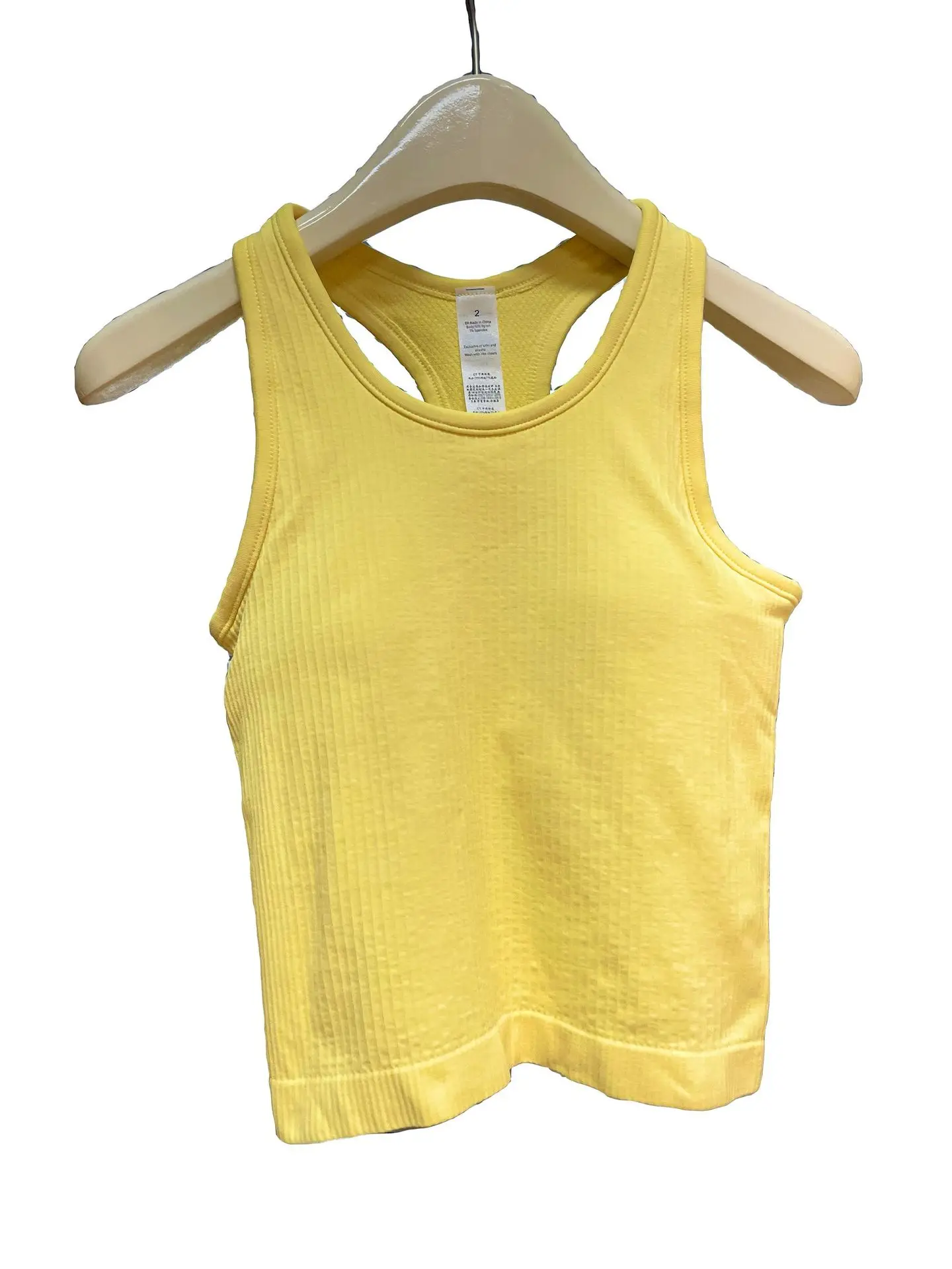 

Lemon Women EBB Yoga Sports Vest Sport Jacket Shape Tank Top Fitness Sleeveless Shirt Spring and Summer Bra with Chest Pad