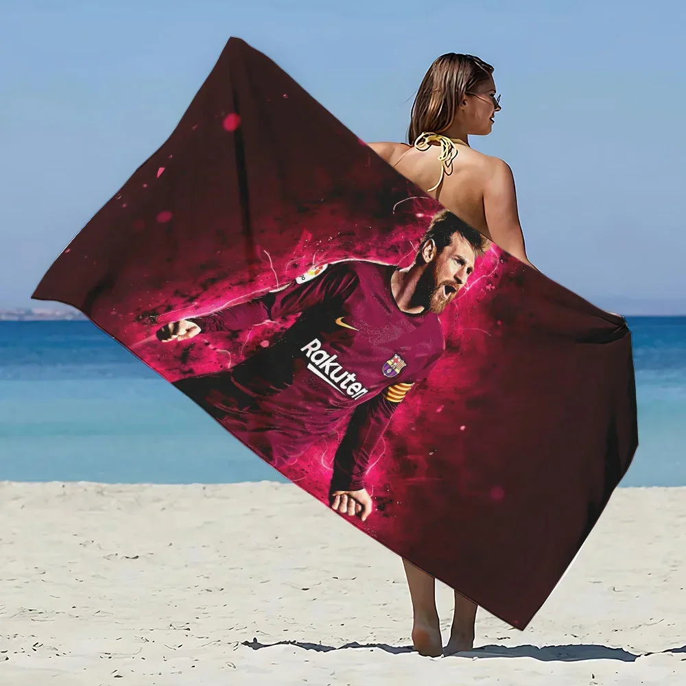 Star M-Messi  Beach Towels Microfiber Sand Free Quick Dry Soft Sandproof Pool Towels Gift for Women Travel Gym Shower Camping