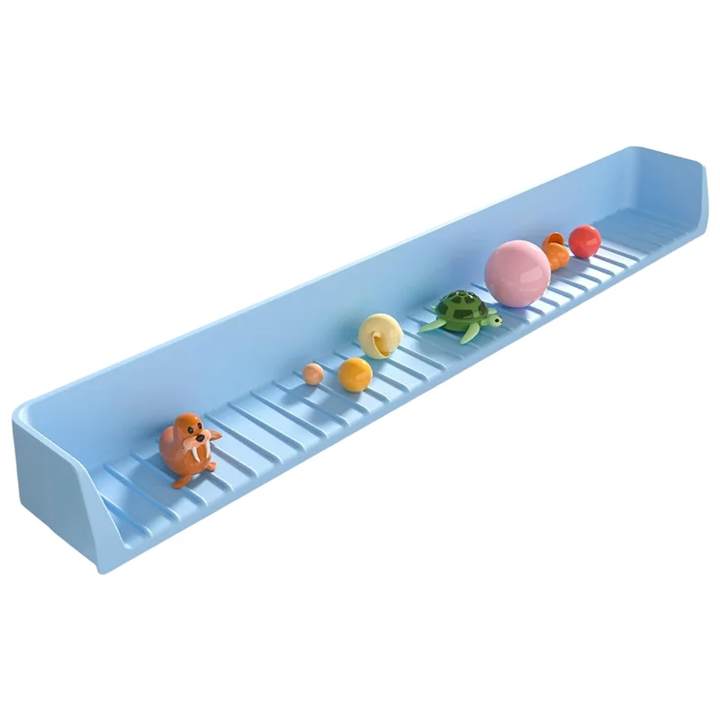 

B08B-For Bathtub Kids,Silicone Water Splash Guard, Longer Version, Tray Holder For Tub, Bathing Accessories