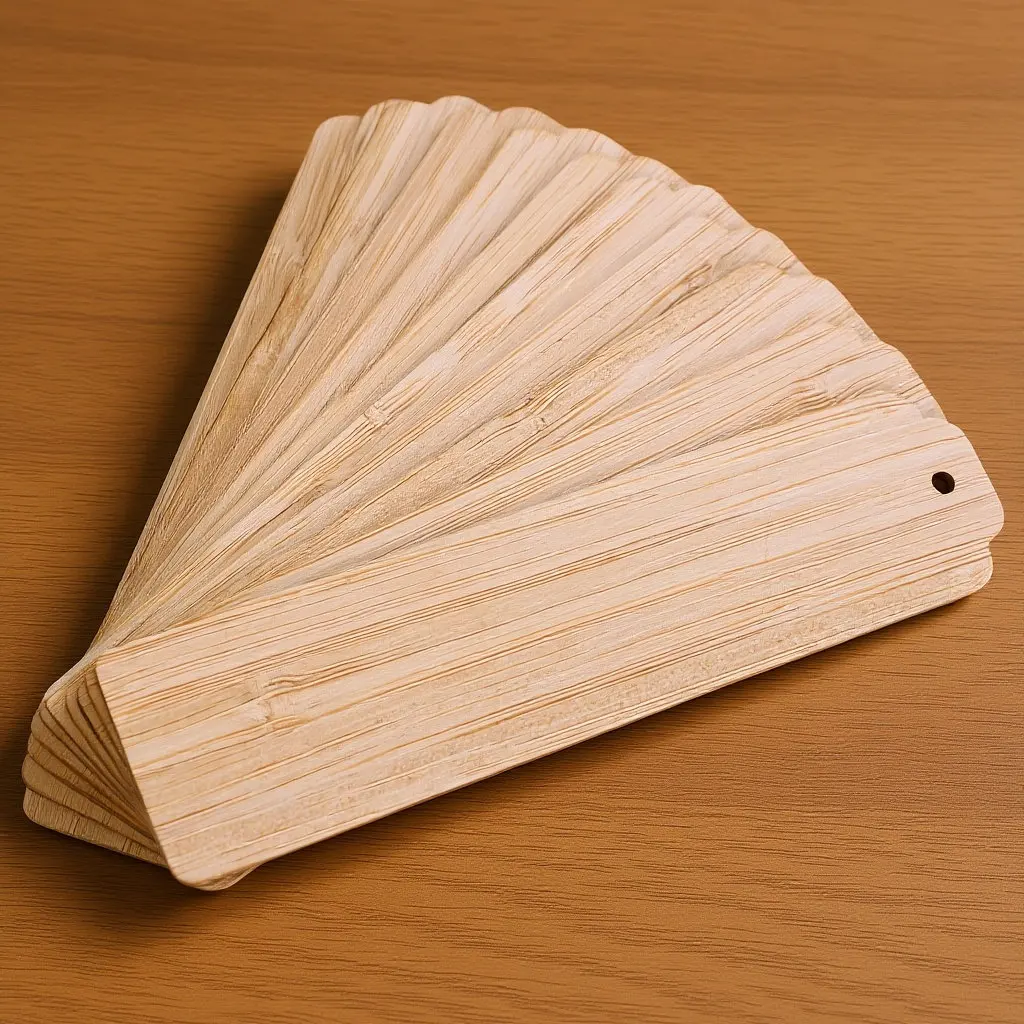 

10Pcs Creative Wooden Blank Bookmarks Unfinished Reading Bookmarks for Students Graduates Writers DIY Craft Making Bookmark