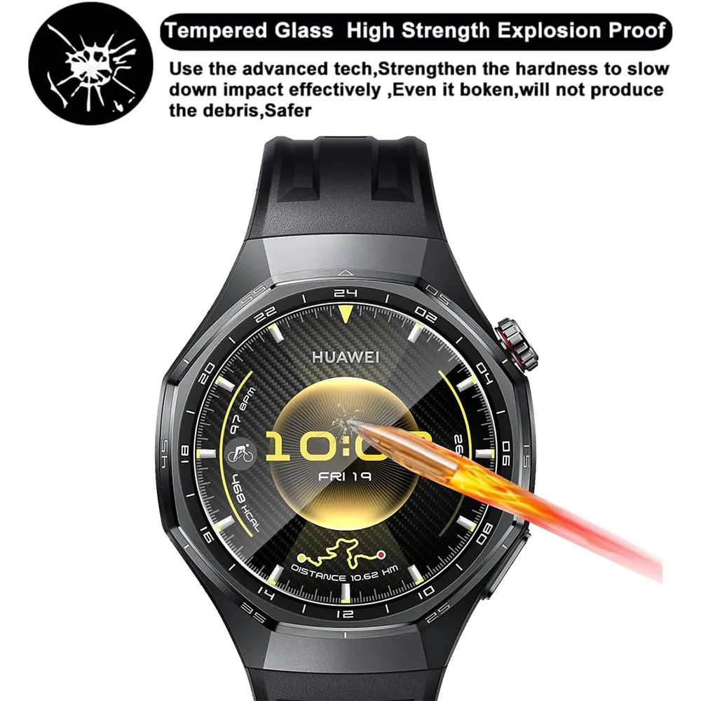 BEHUA Film Pelindung HD Lembut untuk Jam Tangan Huawei GT6 GT6 Pro Jam Tangan Pintar Penutup Pelindung Layar Film Hidrogel Bukan Aksesori Kaca