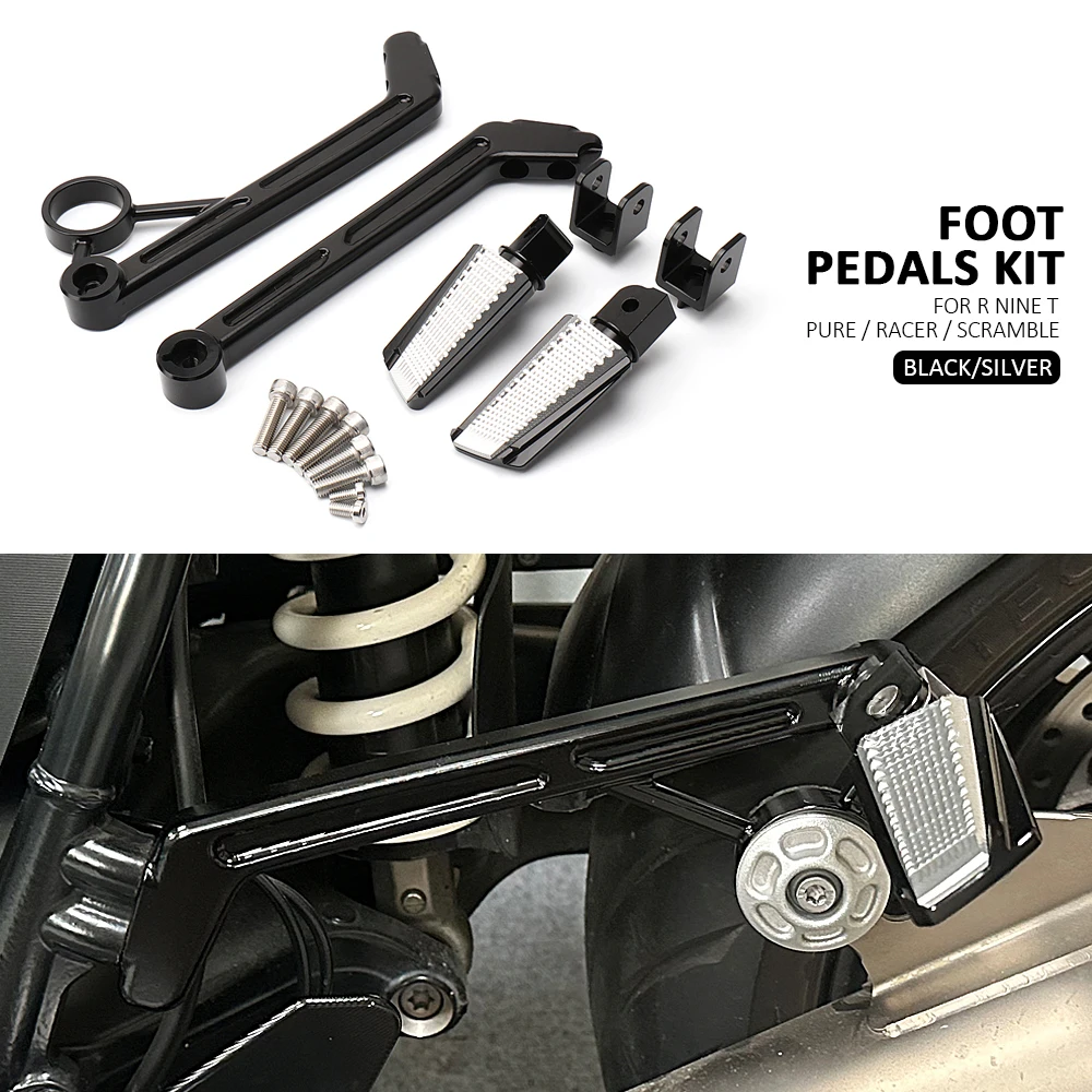 

New R NINE T Motorcycle Accessories Rear Foot Pegs Foot Pedals Bracket For BMW R9T RNINET Pure R NINET Racer Rninet Scrambler