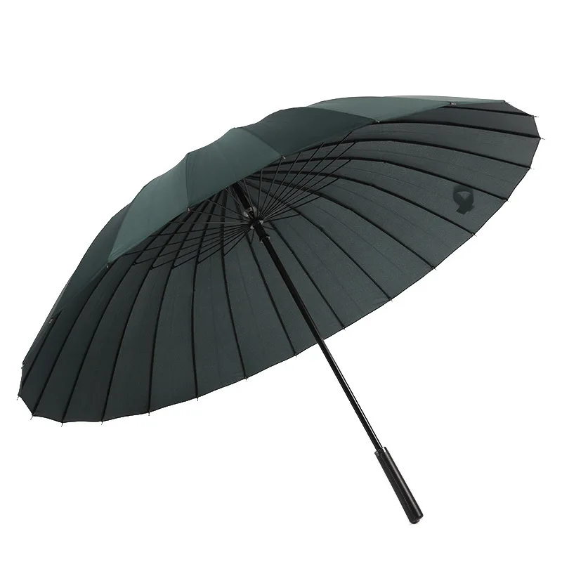 Creative automatic straight umbrella 24 bone long handle gift rainbow umbrella rainproof umbrella