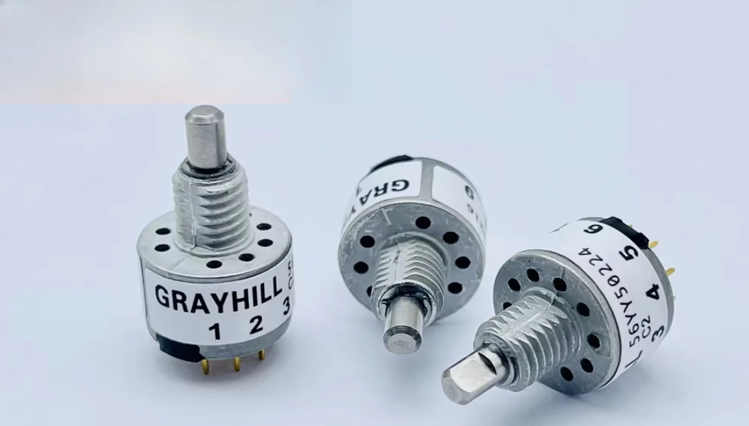 GRAYHILL American rotary band switch 1 knife 9 gear automotive medical apparatus 56YY50224 shaft length 11mm