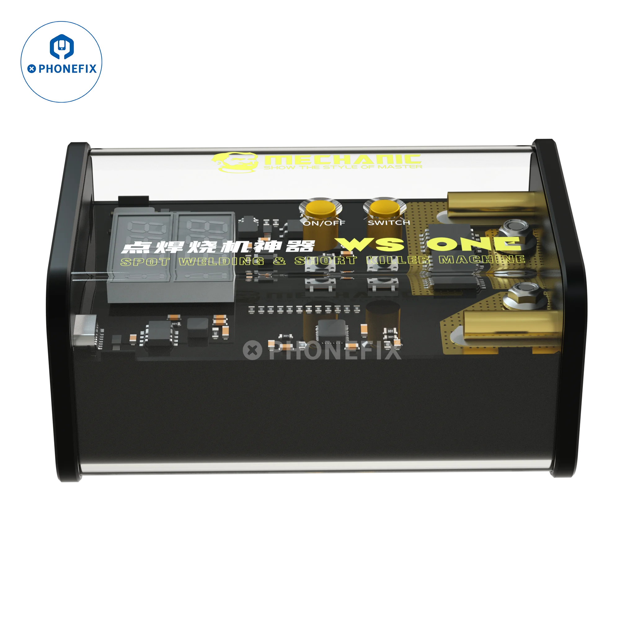 MECHANIC-máquina de soldadura por puntos de pulso WS One, herramienta de bricolaje, Detector de cortocircuito, reemplazo flexible de batería Android para iPhone
