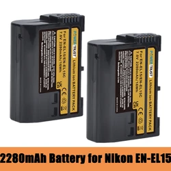 2280mAh EN-EL15C EN-EL15 EN-EL15A Battery for Nikon Z5 Z6 Z6 II/ III D800 D810 D850 D500 D600 D610 D7000 D7100 D7200 D750 D7500