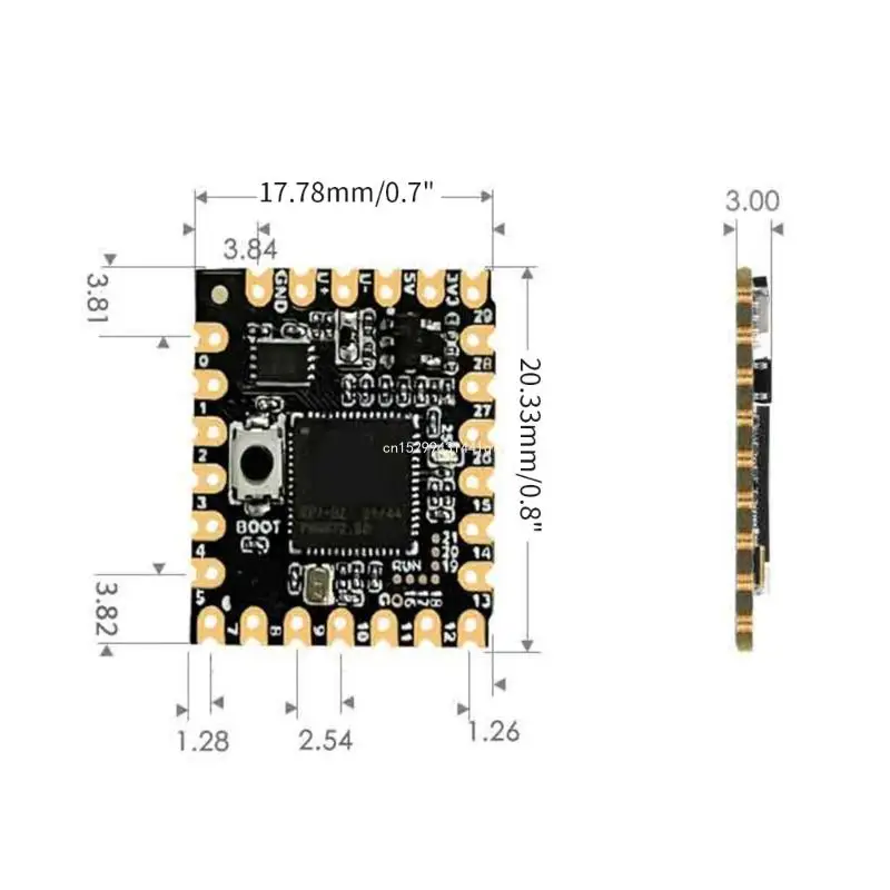 Para placa desenvolvimento microcontrolador RP2040-Core-A baseado no oficial RP2040 DualCore Dropship