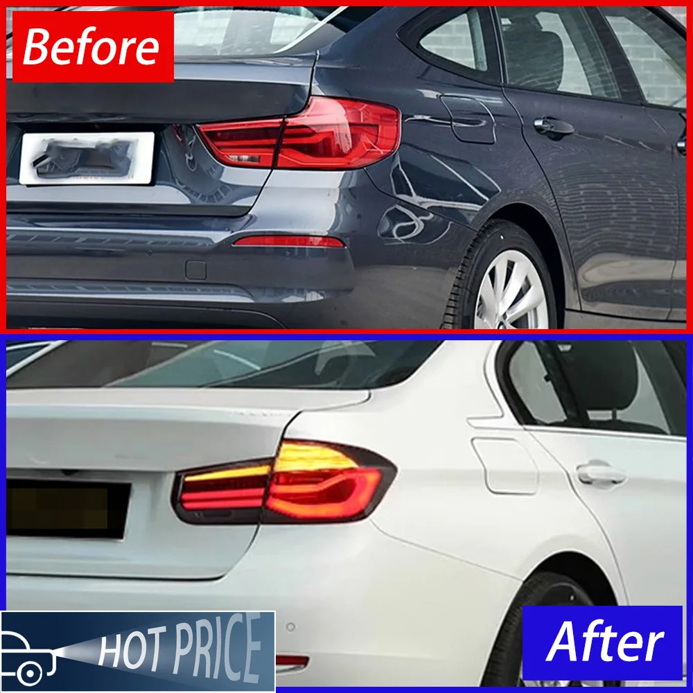 لسيارات BMW 3 Series F34 320i 325i 330i 2013-2020 مجموعة المصابيح الخلفية للسيارات ترقية المصابيح الخلفية LED عالية الجودة ملحقات أدوات السيارة