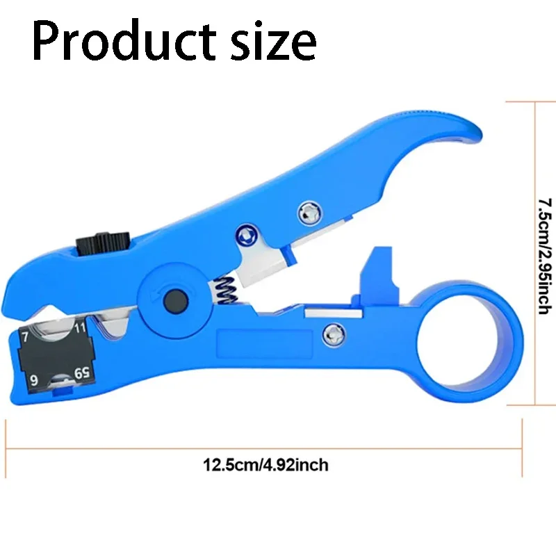 Automatic Cable Wire Stripper Multi Functional Electric Stripping Coaxial Cable Pliers Cutter Professional Cables Cutter Tools