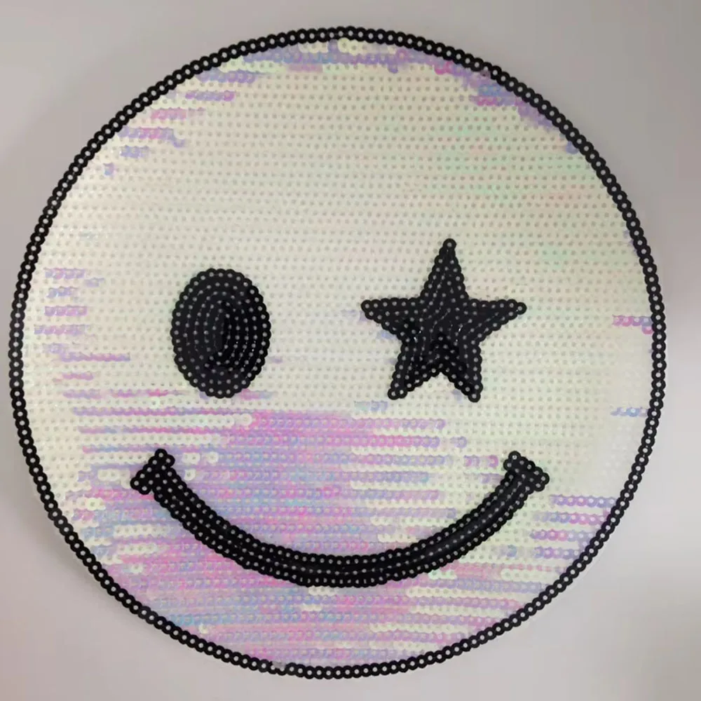 

20pcs Glitter Patches Sew On Sequined Patch For Clothing T-shirt Hoodie Coat Dress Decoration