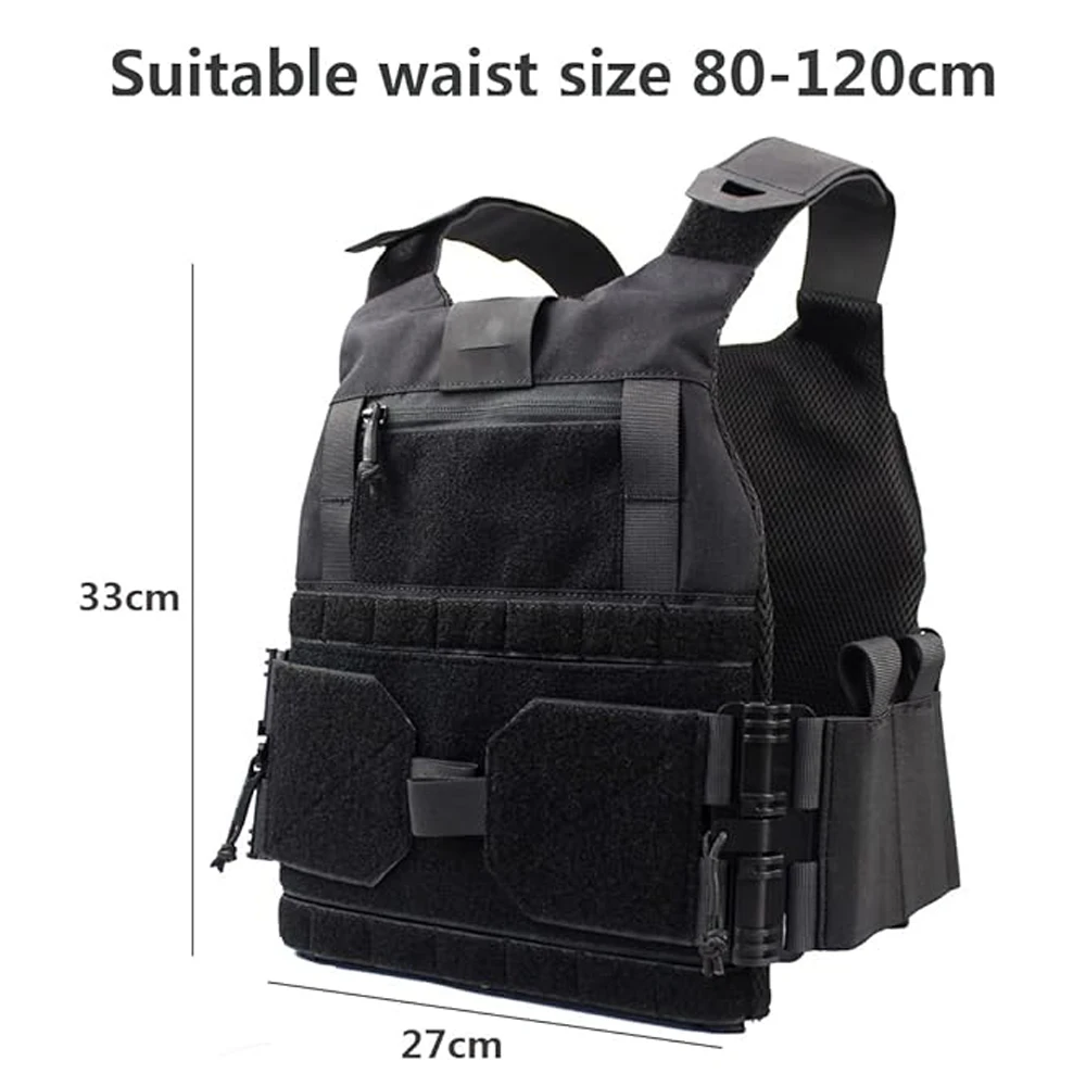 Imagem -04 - Fcsk-tactical Airsoft Combat Vest Porta-chapas Caça Roupas e Acessórios Tactical Chest Rig 500d Nylon