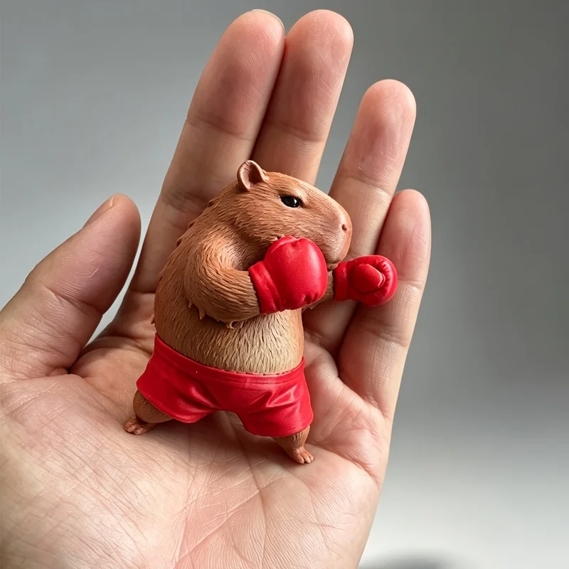 3D Printable Cute Capybara Ornaments, Plastic Animal Decor, Sitting & Standing Pose Collectible Model, Desktop Car Dashboard Dec