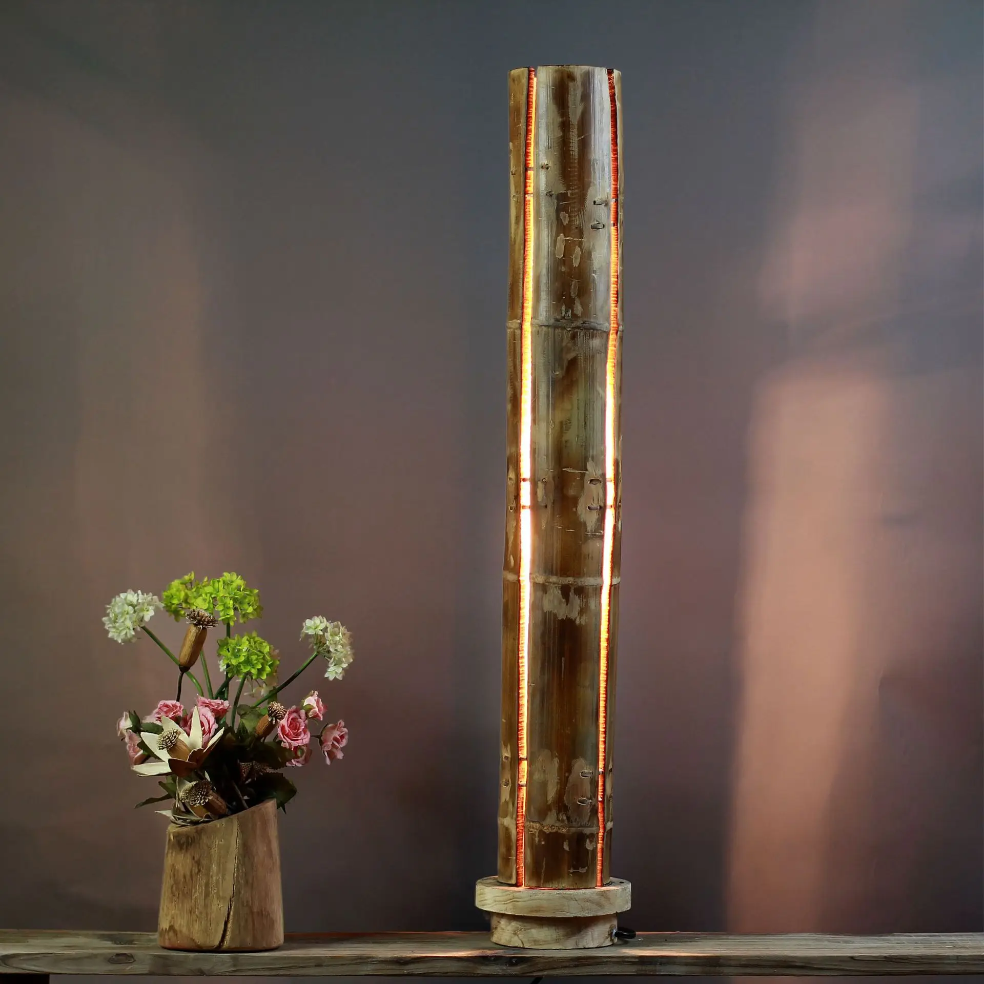 Handmade craft floor lamp pastoral homestay cafe hotel home homestay decorative lamp