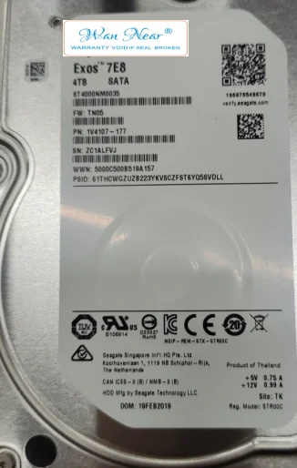 

Для ST4000NM0035 4T SATA 3,5 ''7200rpm