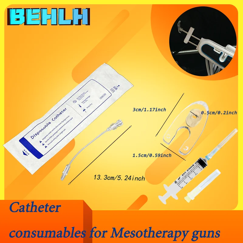 Disposable Catheter Plastic Presser foot Suitable For Mesotherapy Gun Beauty Equipment Accessories