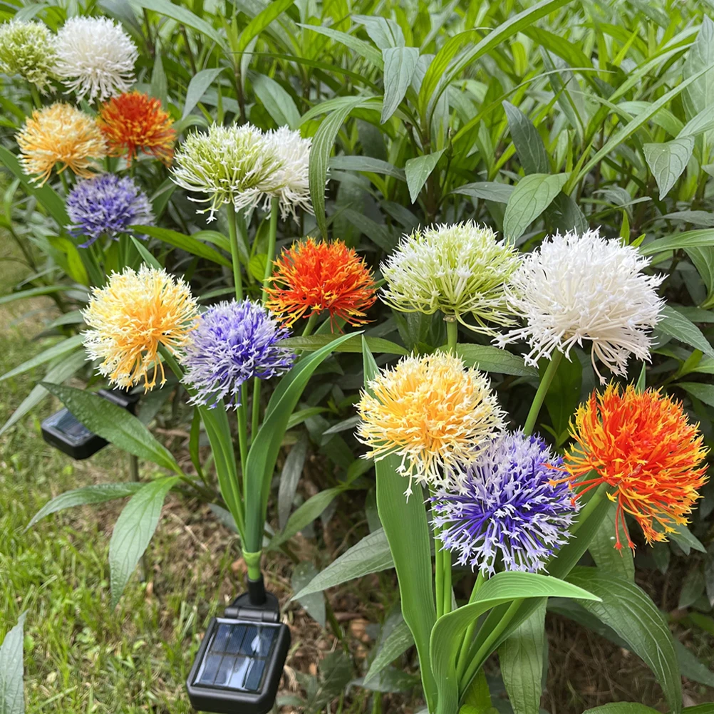 

Solar PoweredPlants Lights Delicate Flower Design Lawn Garden Decorative Outdoor Yard Stakes Solar Energy Charging