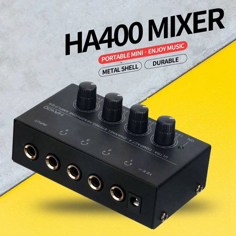 XB-HA400 Headphone Amplifier 4-Way Monitor Headphone Amplifier Headphone Monitor Amplifier