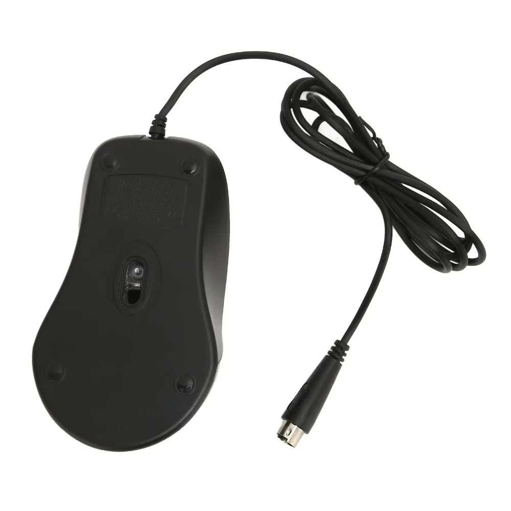Responsive 3 Buttons Wired for PS2 Optical Mouse Portable Black Wired Mouse Gaming Mouse Gaming