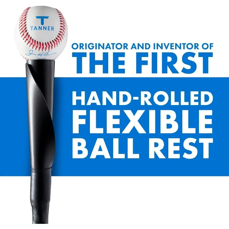 

Футболка Tanner The Original Batting Tee — регулируемая футболка для бейсбола и софтбола, стальной вал, композитное основание, высота 26–43 дюйма