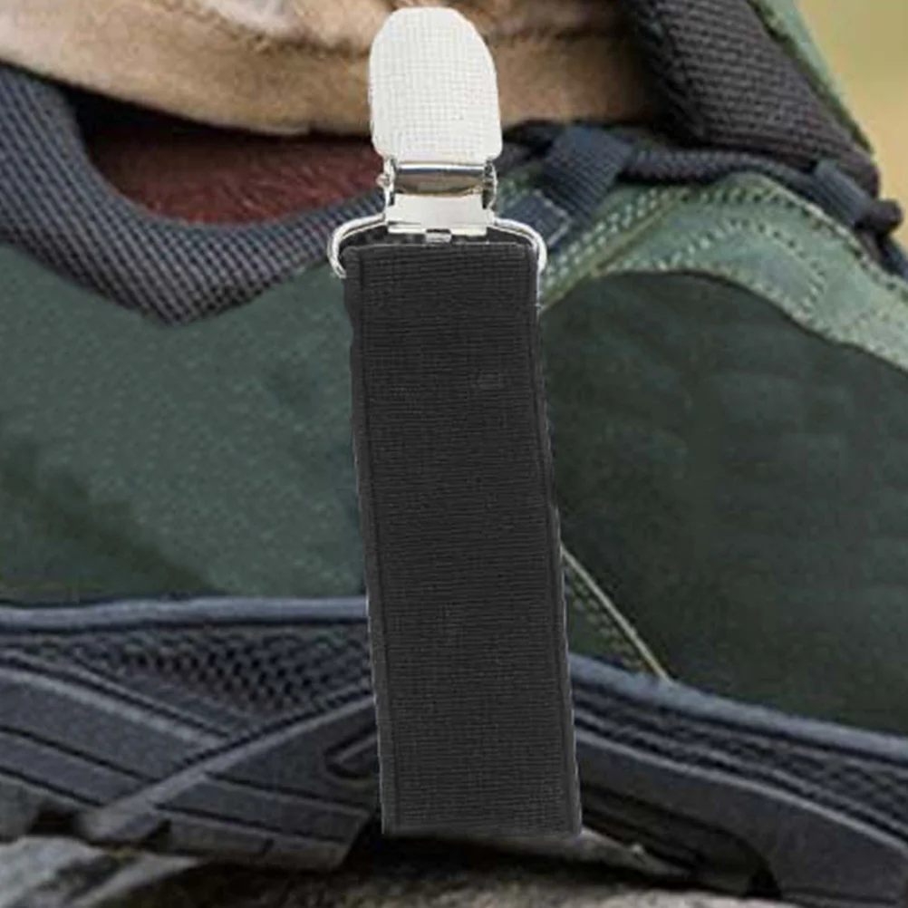 

3Pcs Elastic Pant Leg Clips Windproof Waterproof Adjustable Boot Straps for Cycling Motorcycle Snow Activities