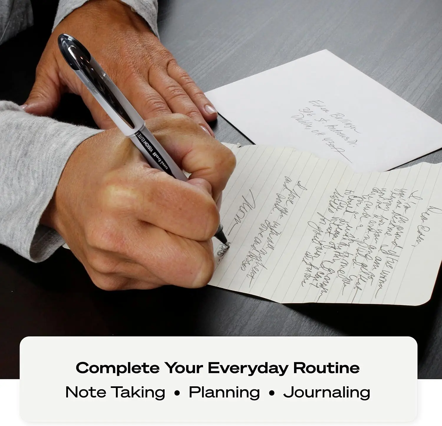 أقلام كروية دوارة قابلة لإعادة الملء، طرف مخروطي جريء، ألوان حبر متنوعة، عبوتان للكتابة بسلاسة #6