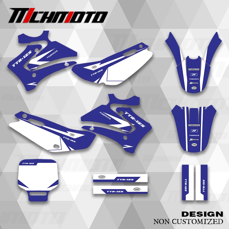 

MCHMFG новый стиль графические наклейки комплект наклеек для YAMAHA TTR125 2000 2001 2002 2003 2004 2005 2006 2007