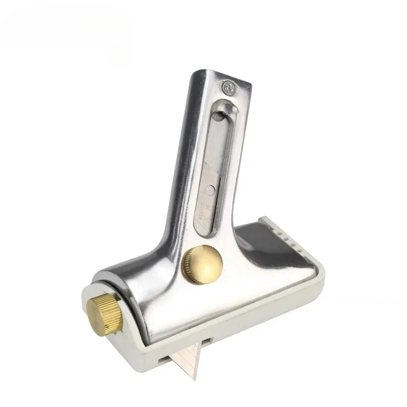 Edge pusher device PVC plastic floor slicing construction tool  manual corner closing push knife push knife against the wall