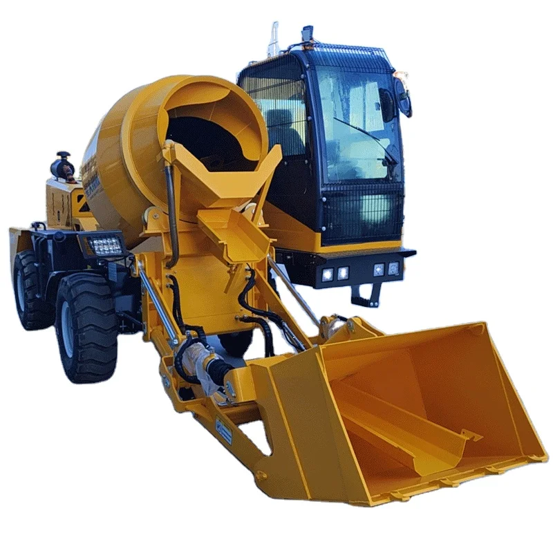 Customized Self Loading Concrete Mixer Truck With Rotatable Mixing Drum