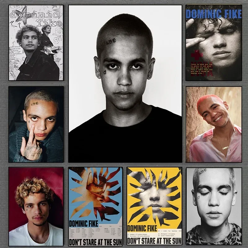 American Singer Dominic Fike Poster and Music Album Canvas Painting Print Wall Art Picture for Bar Club Room Home Decoration