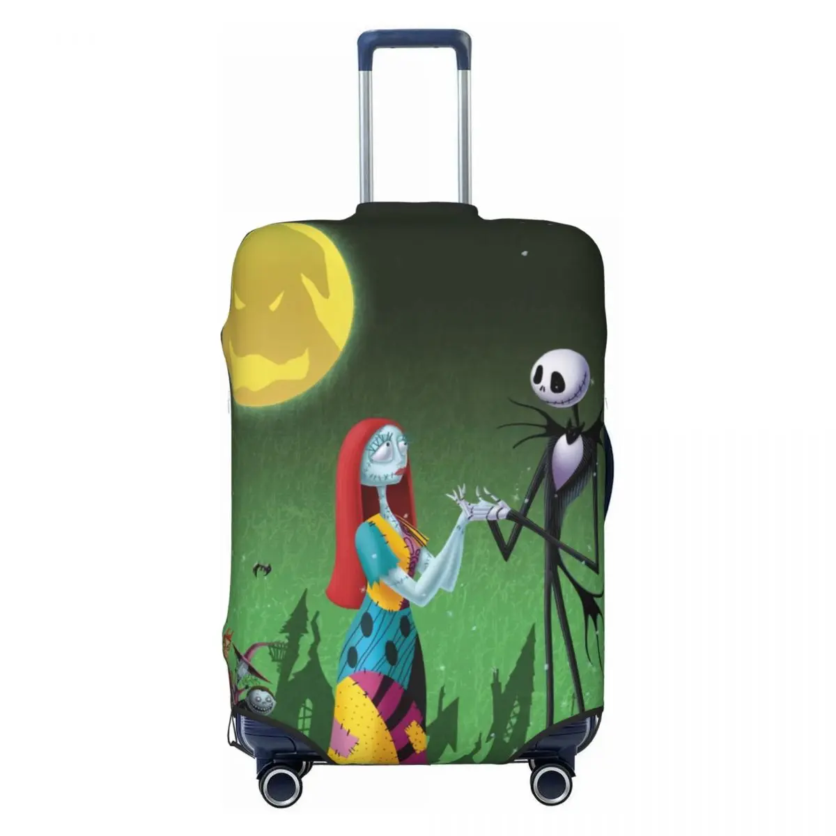 

Nightmare Before Christmas Jack Skellington Sally Luggage Cover Elastic Travel Suitcase Protective Covers Suit For 18-32 inch